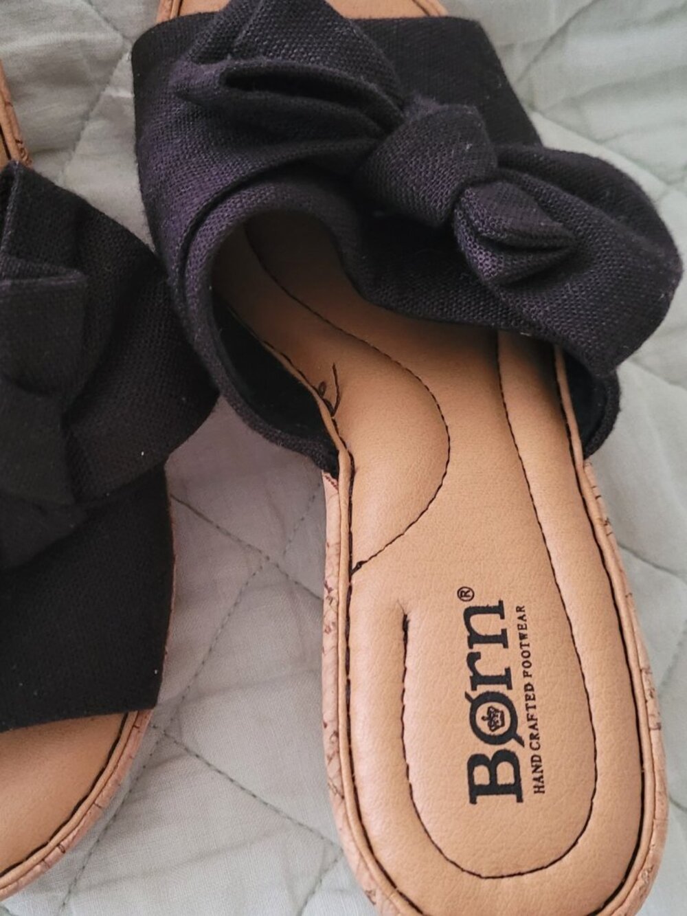 Born Black Clog Mules Size 7